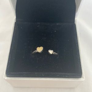 Pandora two hearted ring size 50 or 5